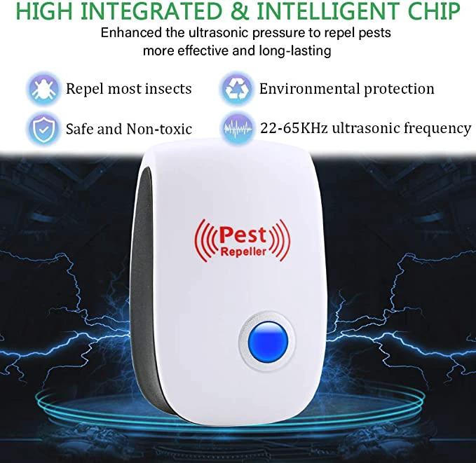 Ultrasonic Rat Repeller Device - Effective Pest Control for Rodents in 48 Hours - Safe for Home & Garden Use by BowLift