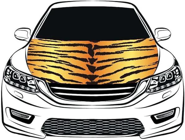 Animal Print Car Hood Cover Flag ,Engine Flag ,3.3X5ft/6X7FT, 100% Polyester Elastic Fabrics Can be Washed Suitable for large SUV and Pickup Trucks by flagsshop