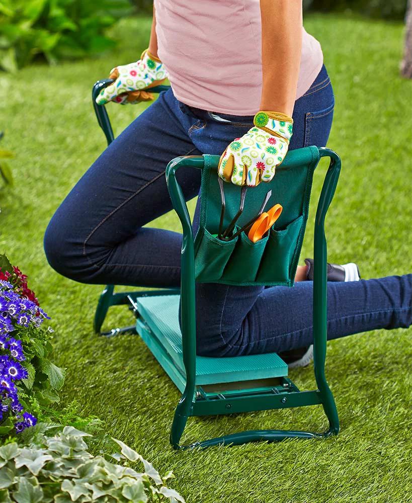 Gardening Kneeler - PADDED GARDENING SEAT KNEELER WITH HANDLES Bowlift by Bowlift