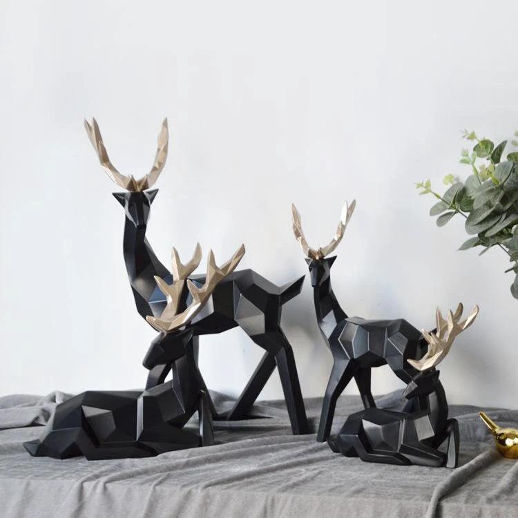 Abstract Deer Figures Pair by BowLift