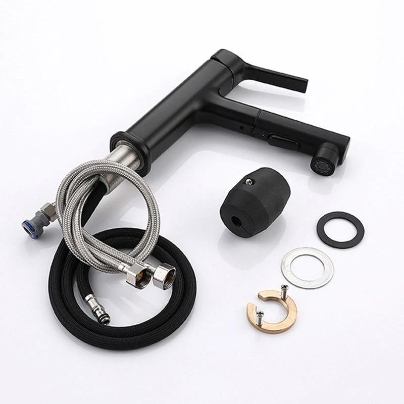Round Vessel Sink Bathroom Faucet Simple Style Faucet with Brass Material by BowLift