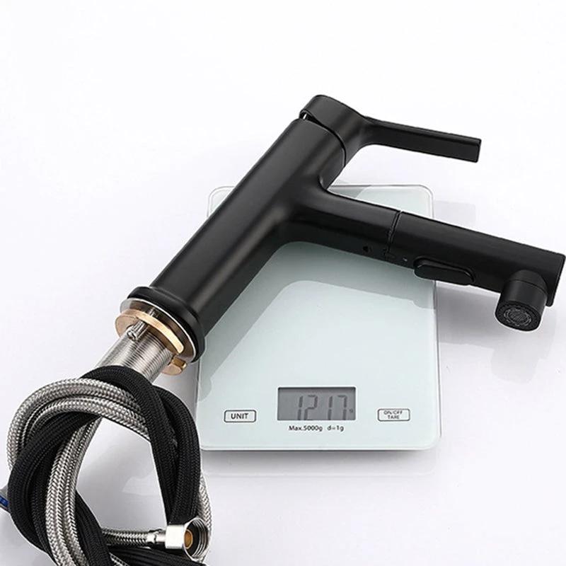 Round Vessel Sink Bathroom Faucet Simple Style Faucet with Brass Material by BowLift