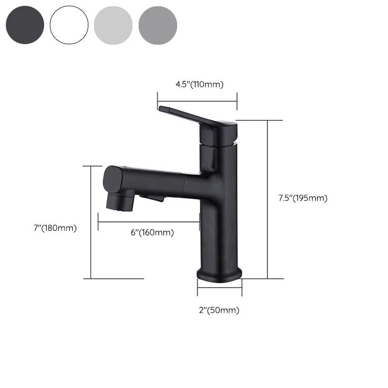 Round Vessel Sink Bathroom Faucet Simple Style Faucet with Brass Material by BowLift