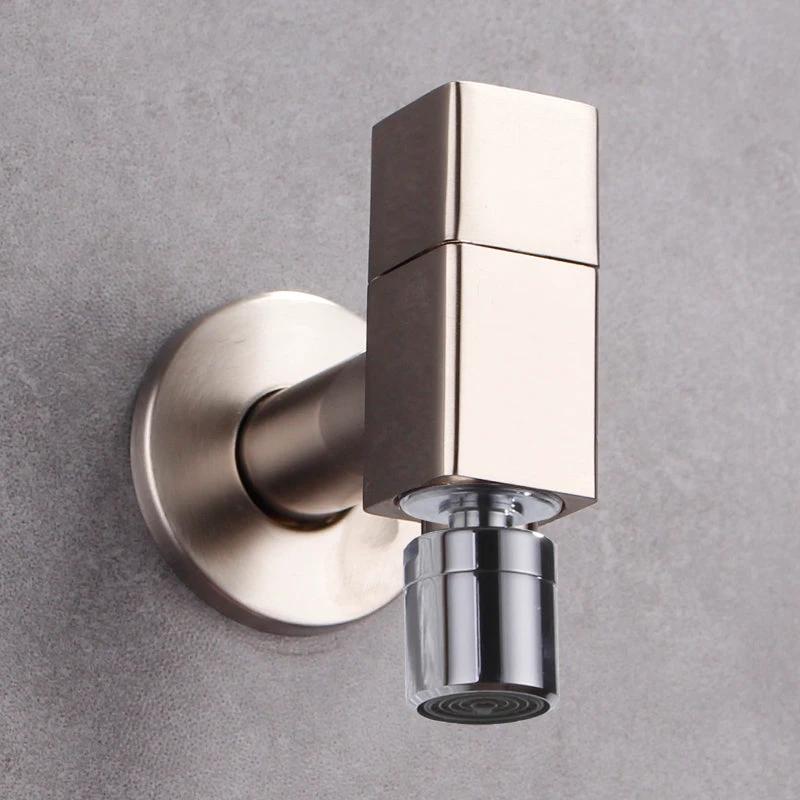 Contemporary Wall-Mounted Bathroom Faucet Knob Handle Solid Brass Round Faucet by BowLift