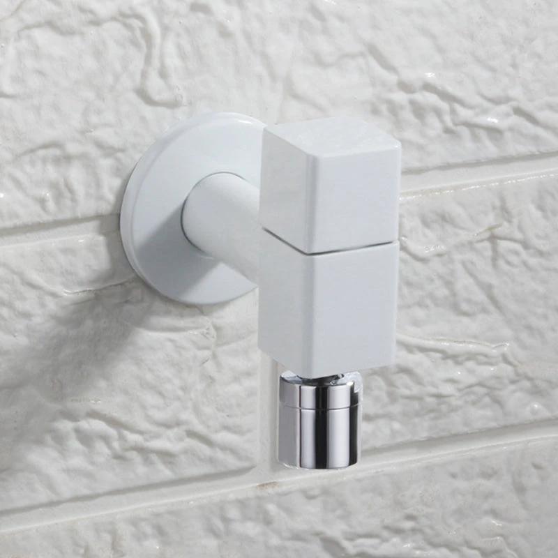 Contemporary Wall-Mounted Bathroom Faucet Knob Handle Solid Brass Round Faucet by BowLift