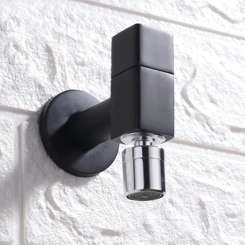 Contemporary Wall-Mounted Bathroom Faucet Knob Handle Solid Brass Round Faucet by BowLift