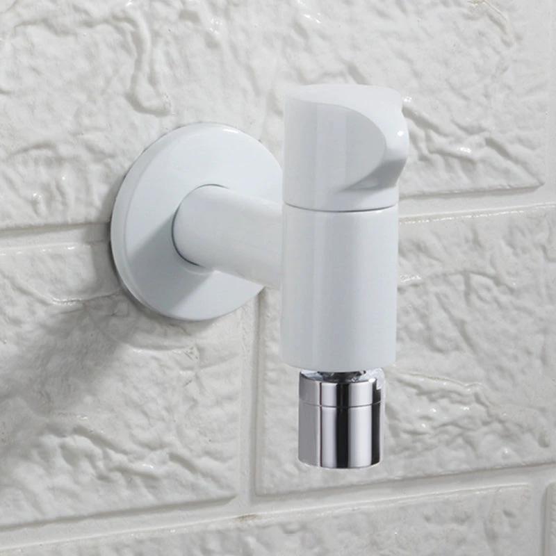 Contemporary Wall-Mounted Bathroom Faucet Knob Handle Solid Brass Round Faucet by BowLift