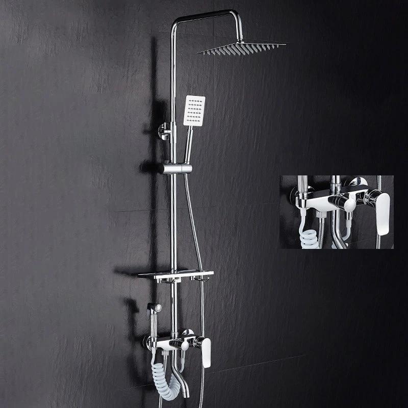 Modern adjustable water flow shower faucet shower arm shower system on the wall by BowLift