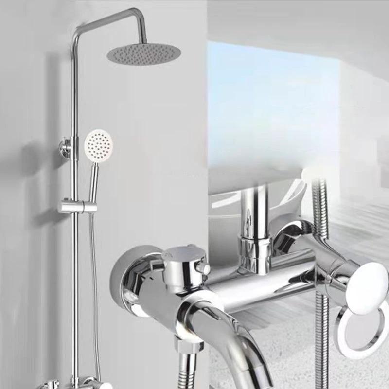 Modern adjustable water flow shower faucet shower arm shower system on the wall by BowLift