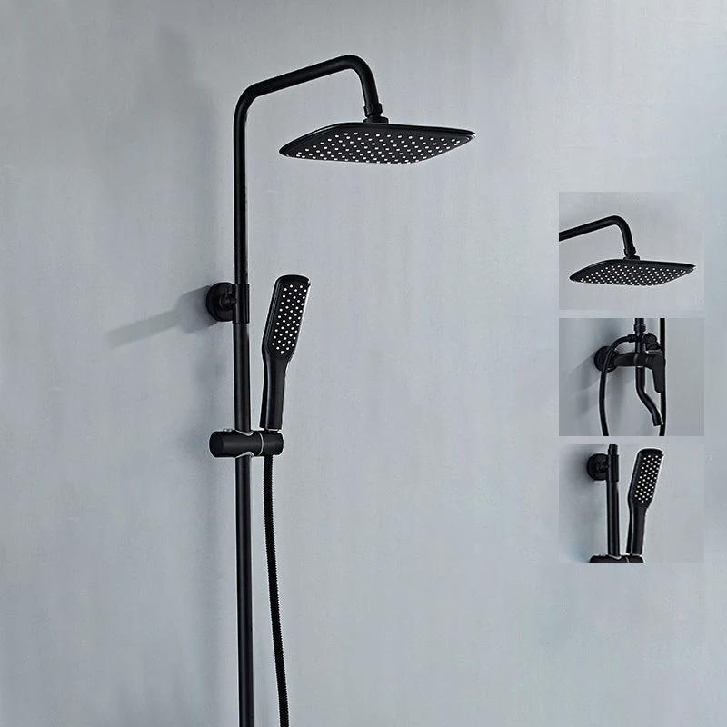 Modern adjustable water flow shower faucet shower arm shower system on the wall by BowLift
