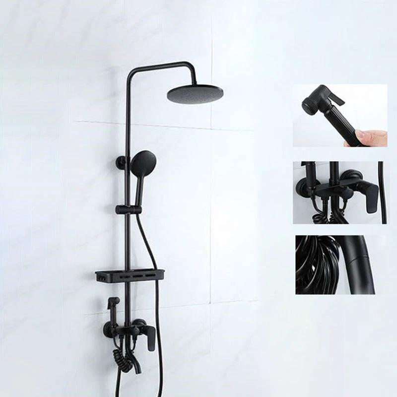 Modern adjustable water flow shower faucet shower arm shower system on the wall by BowLift