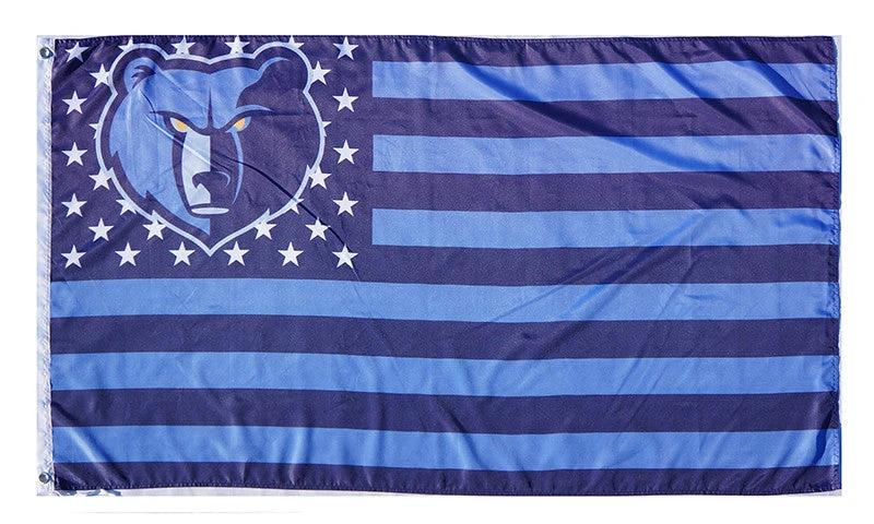 Memphis Grizzlies Flag-3x5FT Banner-100% polyester by flagsshop