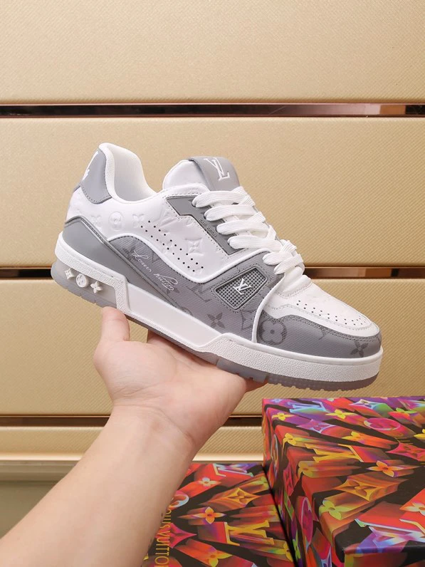 Luxury Trainer Skate Sneakers Shoes #54 Signature Gray White by Air Jordan