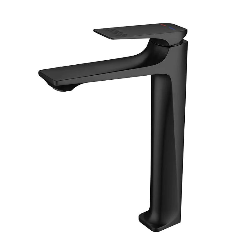 Modern Vessel Sink Faucet Copper Lever Handle Low Arc Vessel Faucet for the Bathroom by BowLift