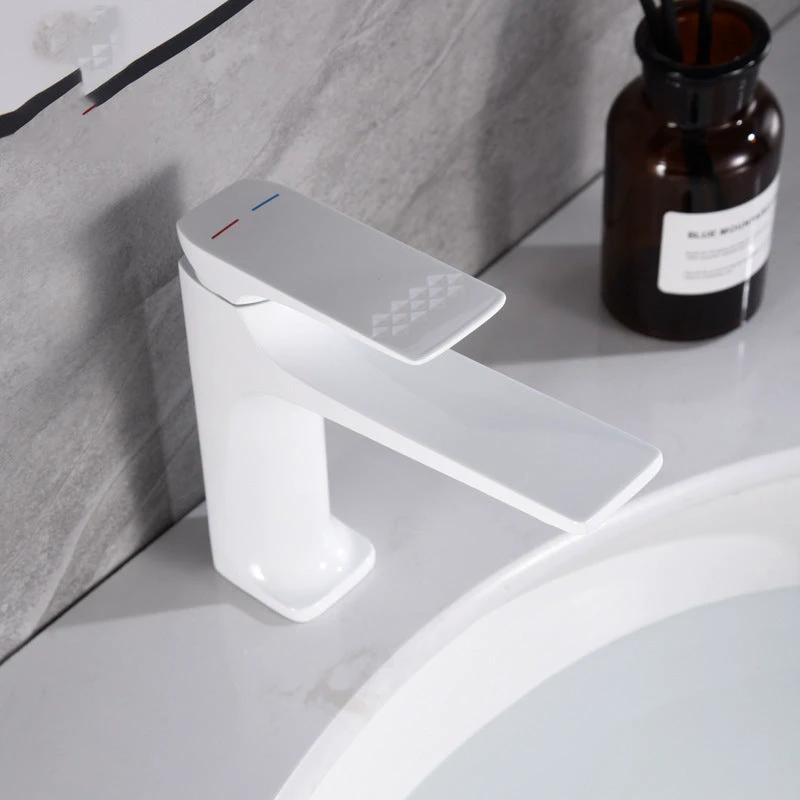 Modern Vessel Sink Faucet Copper Lever Handle Low Arc Vessel Faucet for the Bathroom by BowLift