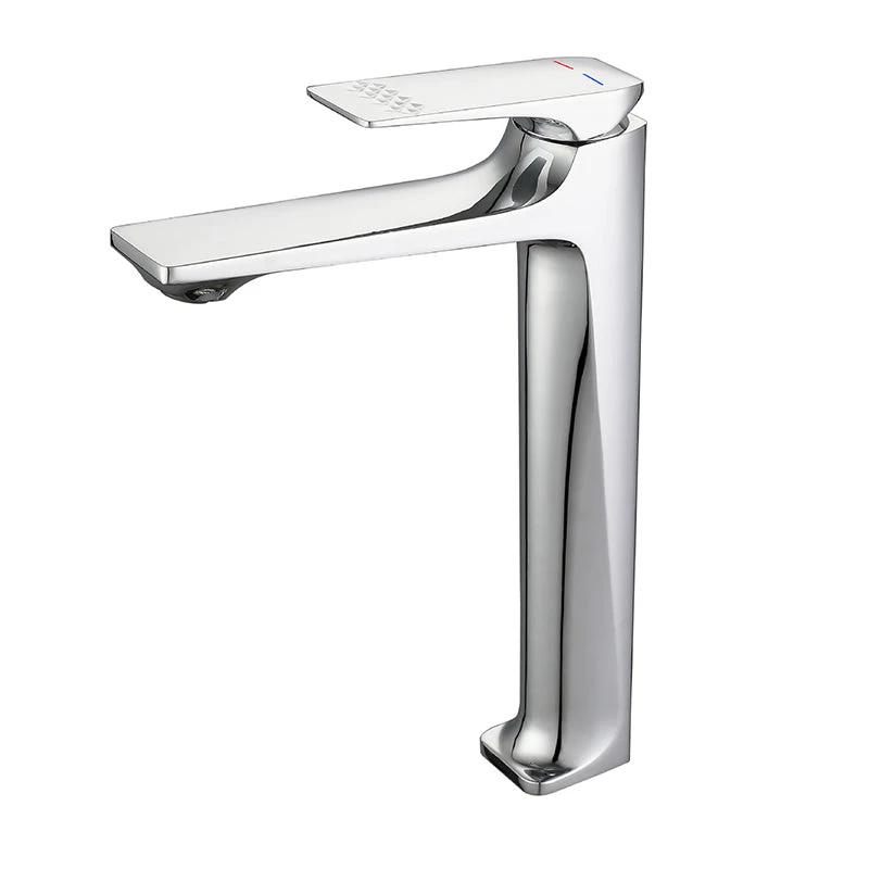 Modern Vessel Sink Faucet Copper Lever Handle Low Arc Vessel Faucet for the Bathroom by BowLift