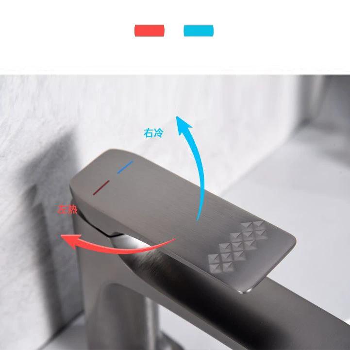 Modern Vessel Sink Faucet Copper Lever Handle Low Arc Vessel Faucet for the Bathroom by BowLift