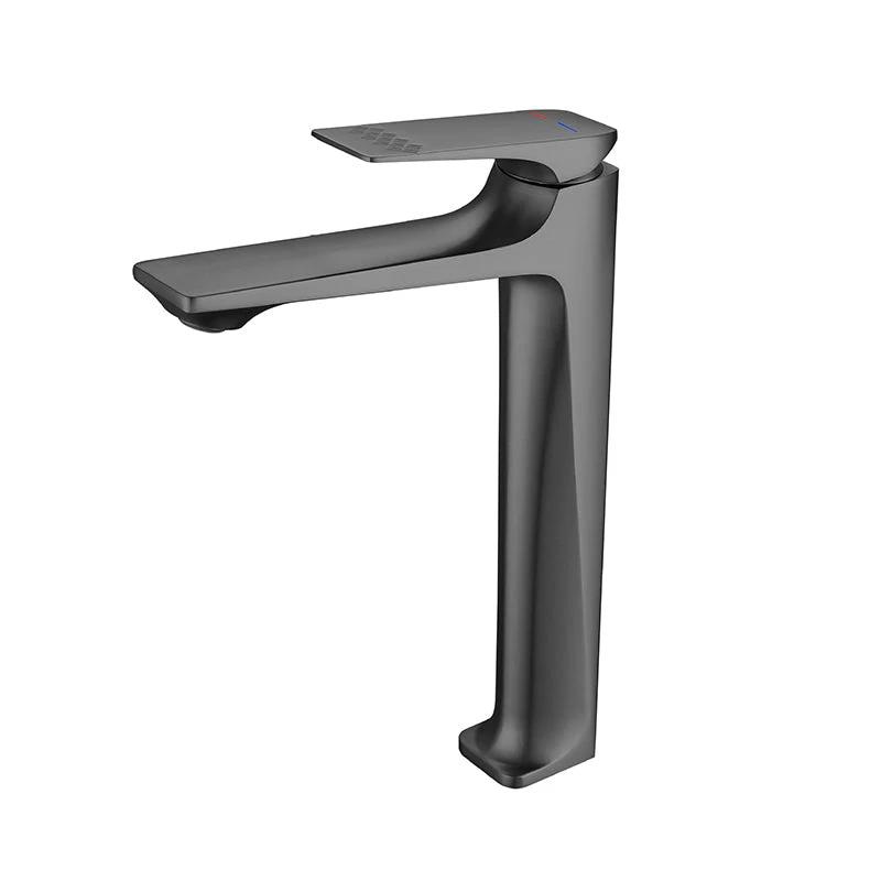 Modern Vessel Sink Faucet Copper Lever Handle Low Arc Vessel Faucet for the Bathroom by BowLift
