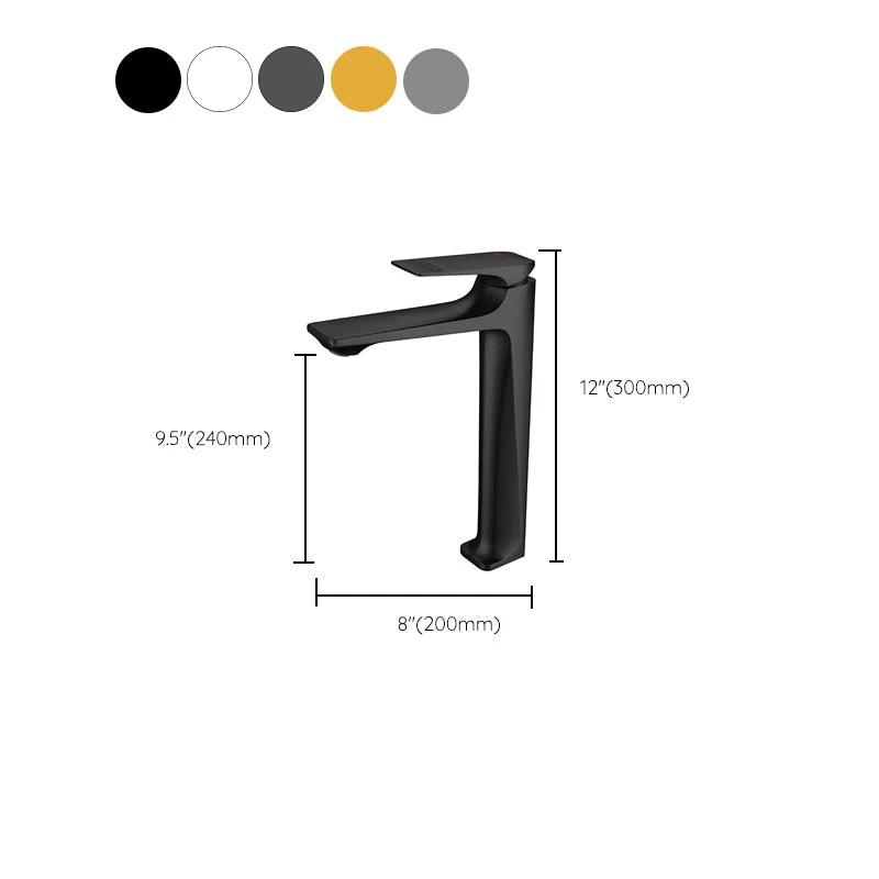 Modern Vessel Sink Faucet Copper Lever Handle Low Arc Vessel Faucet for the Bathroom by BowLift