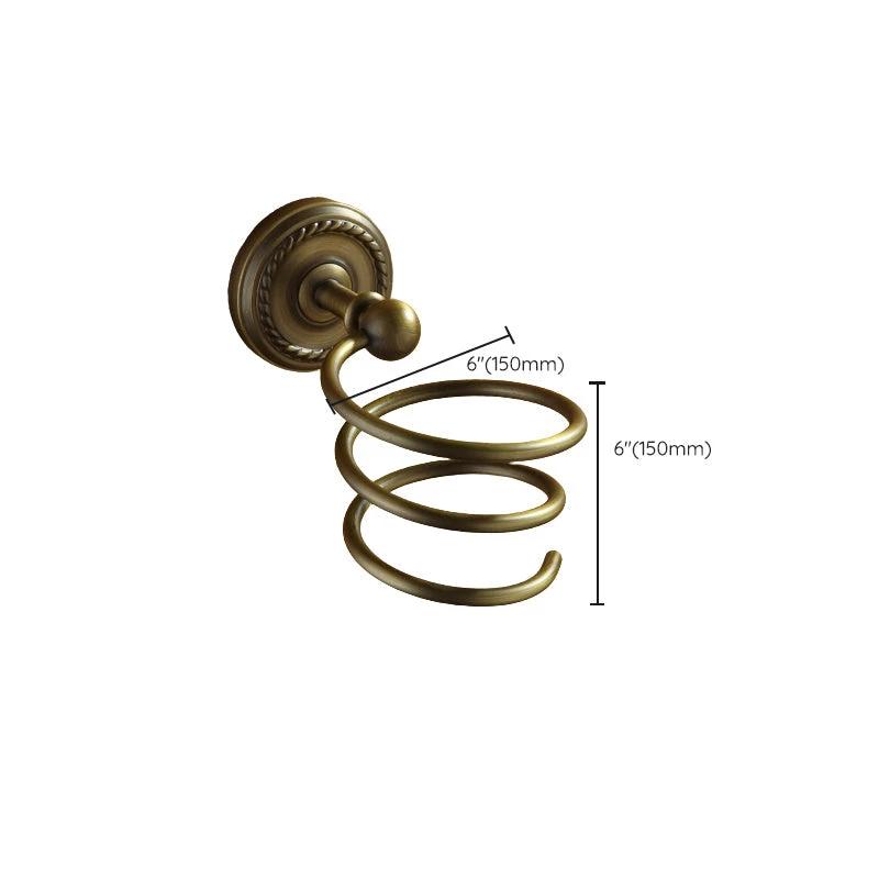 Worn Brass Traditional Bathroom Set with Bath Shelf/Paper Holder & Towel Bar by BowLift