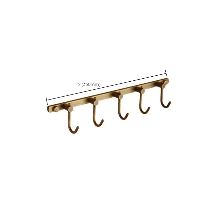 Worn Brass Traditional Bathroom Set with Bath Shelf/Paper Holder & Towel Bar by BowLift