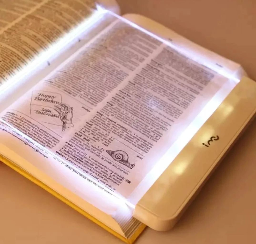 LED Flat Panel Back Page Book Light by Bowlift