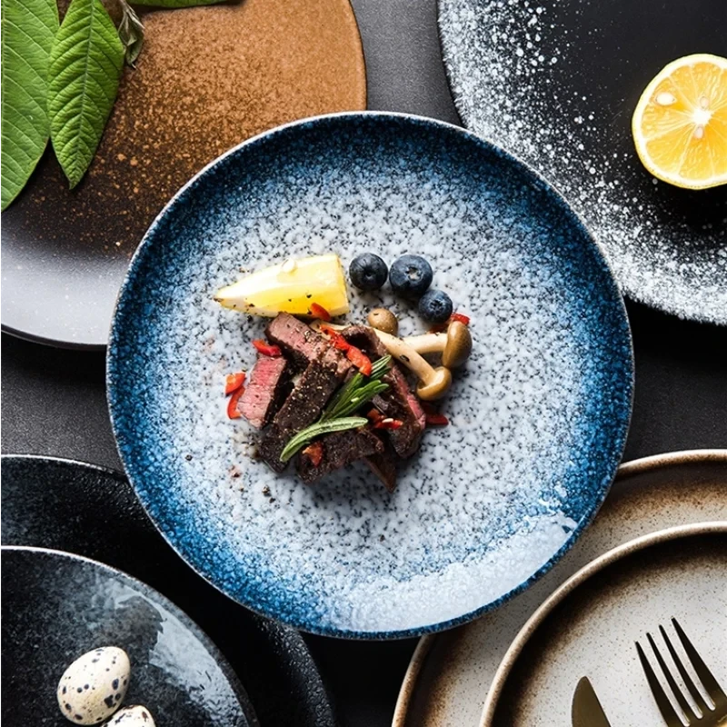 6/8/10" Deep Shallow Ceramic Dinner Dish Porcelain Tableware Plate by Bowlift