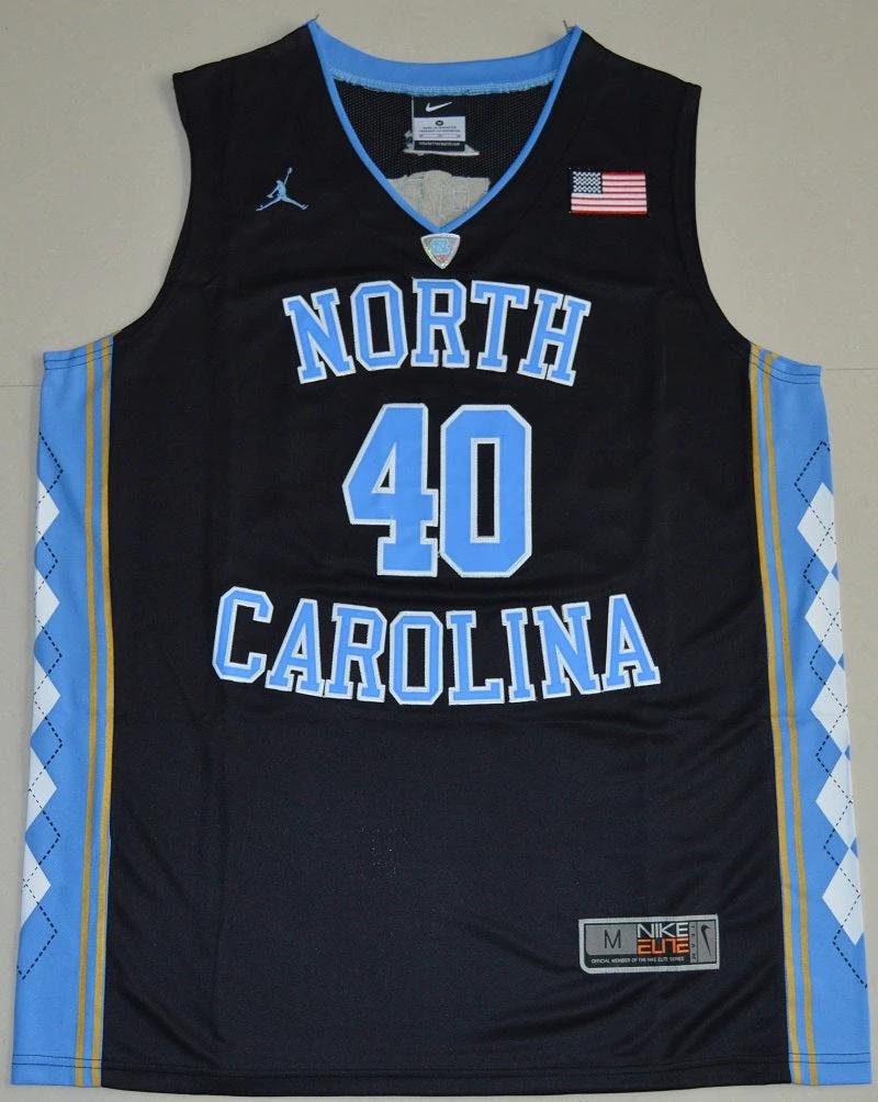 North Carolina Tar Heels #40 Harrison Barnes NCAA Basketball Jersey Black by My store basketball