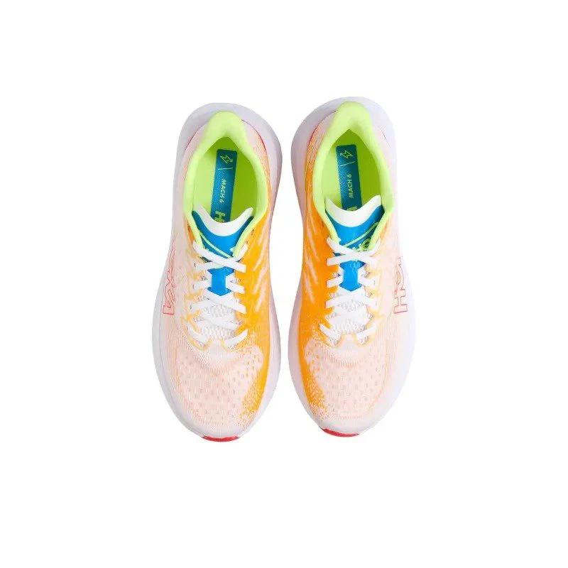 Hoka One One Mach 6 White Solar Flare 1147790-WLR by Air Jordan