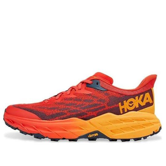 Hoka One One Speedgoat 5 Fiesta Red Radiant Yellow 1123157-FRYL by Air Jordan