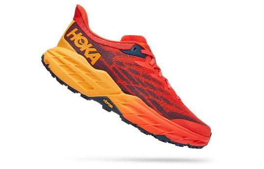 Hoka One One Speedgoat 5 Fiesta Red Radiant Yellow 1123157-FRYL by Air Jordan