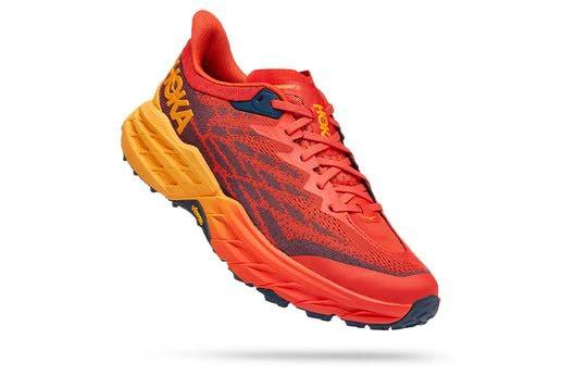 Hoka One One Speedgoat 5 Fiesta Red Radiant Yellow 1123157-FRYL by Air Jordan
