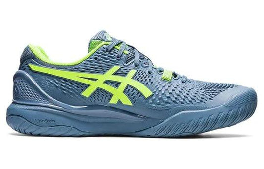 Asics Gel Resolution 9 Steel Blue Hazard Green 1041A330-400 by Air Jordan