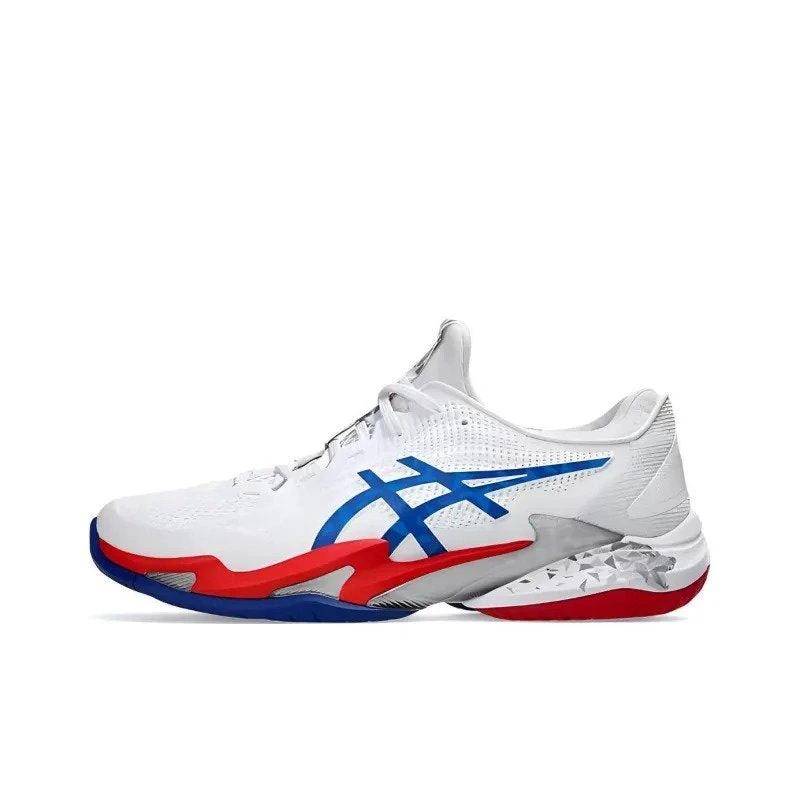 Asics Court Ff 3 Novak White Blue Red 1041A480 100 by Air Jordan