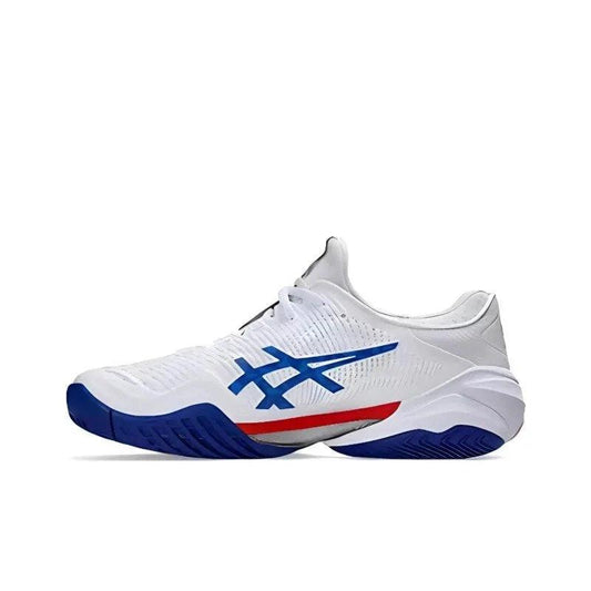 Asics Court Ff 3 Novak White Blue Red 1041A480 100 by Air Jordan