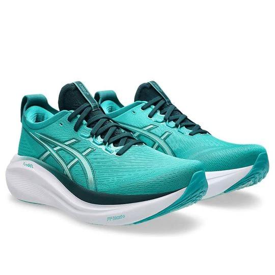 Asics Gel Nimbus 27 Wave Teal Saxon Green 1011B958 400 by Air Jordan