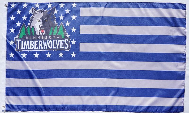 Minnesota Timberwolves Flag-3x5FT Banner-100% polyester by flagsshop