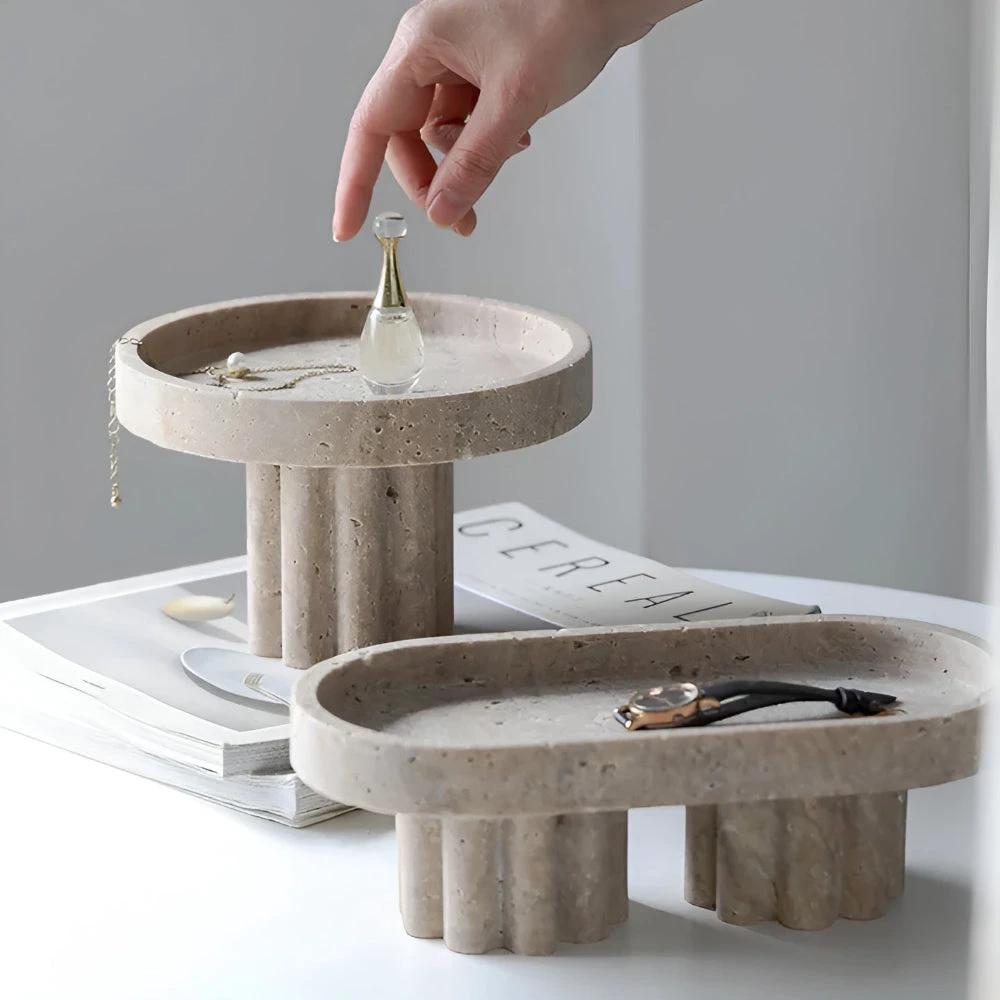 Pietra Natural Travertine Tray by Casa & Beyond