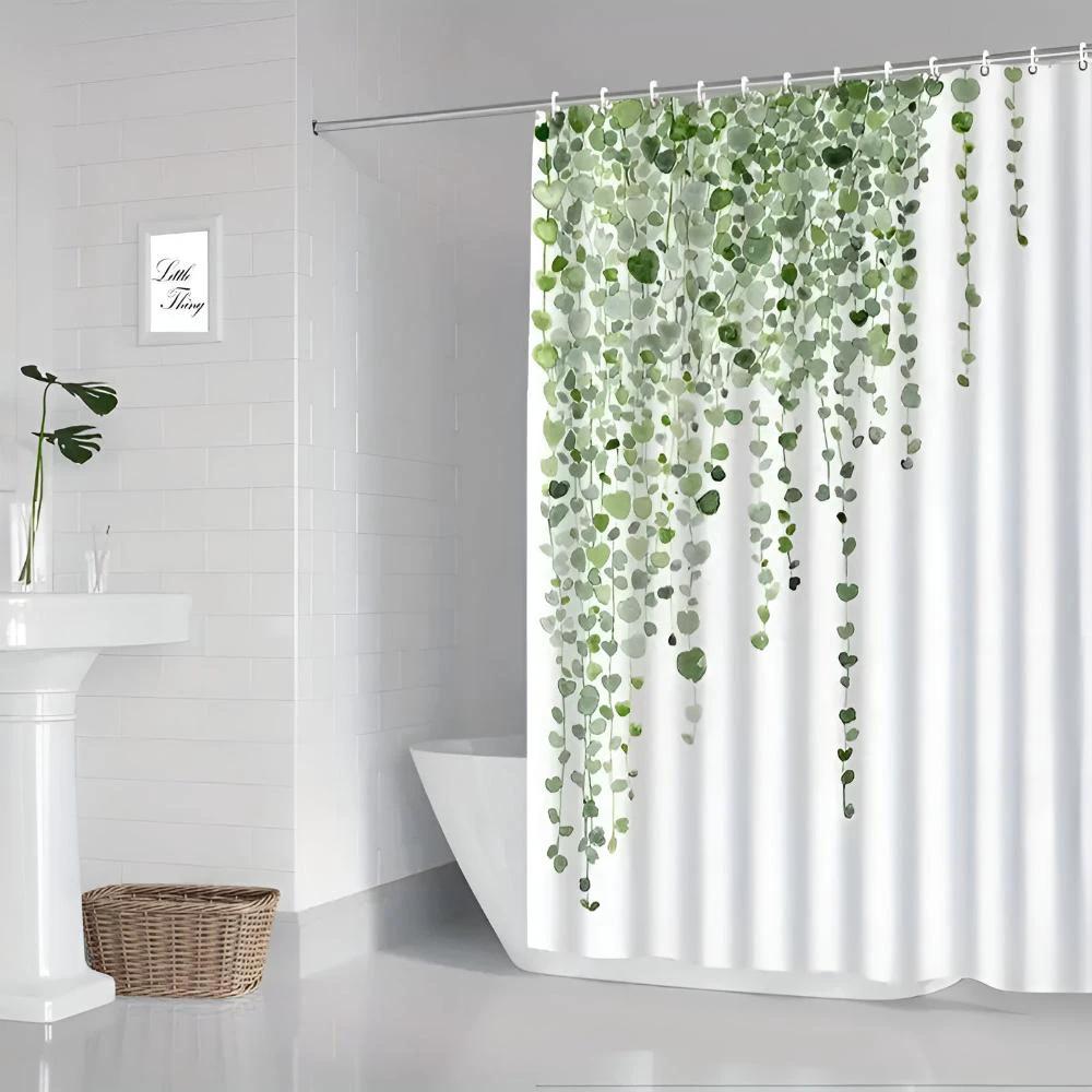 Leaf Drop Vine Shower Curtain by Casa & Beyond