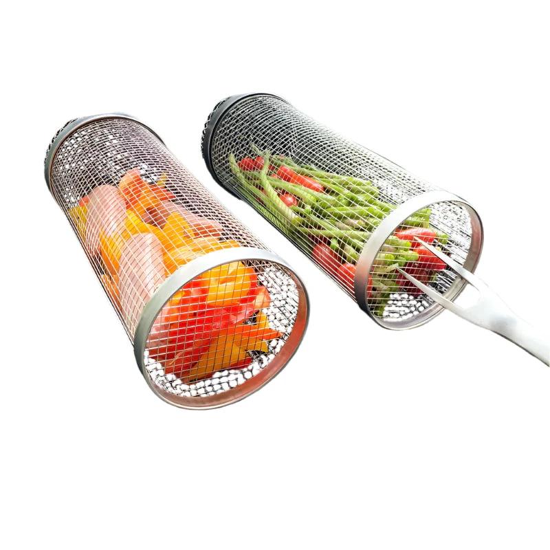 GrillMaster DuoLock Grill Basket made of stainless steel Bowlift by Bowlift