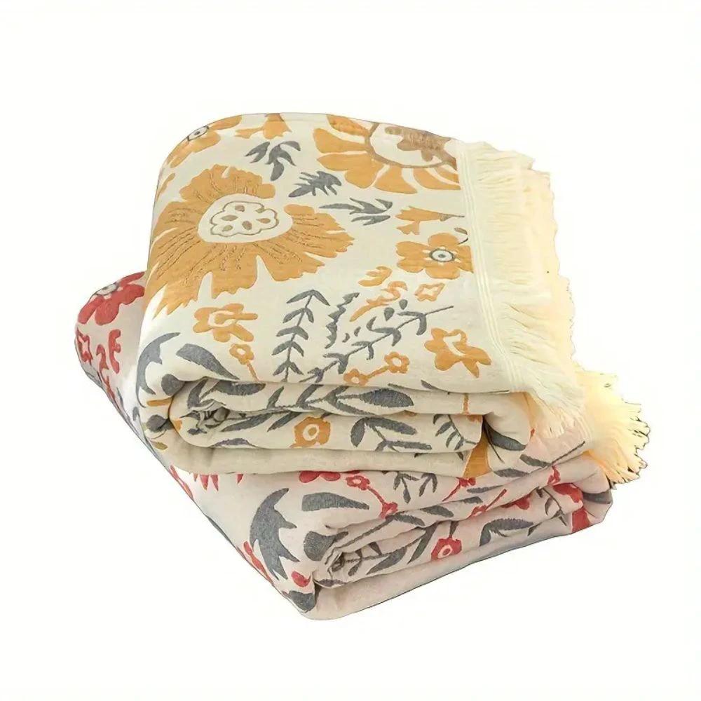 Versailles-Inspired Reversible Floral Blanket by Casa & Beyond