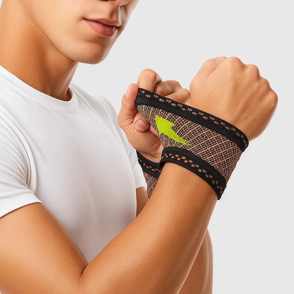 Copper‑Infused Compression for Wrist Pain Relief – Breathable Low‑Profile Sleeve for Everyday & Sports Bowlift by Bowlift