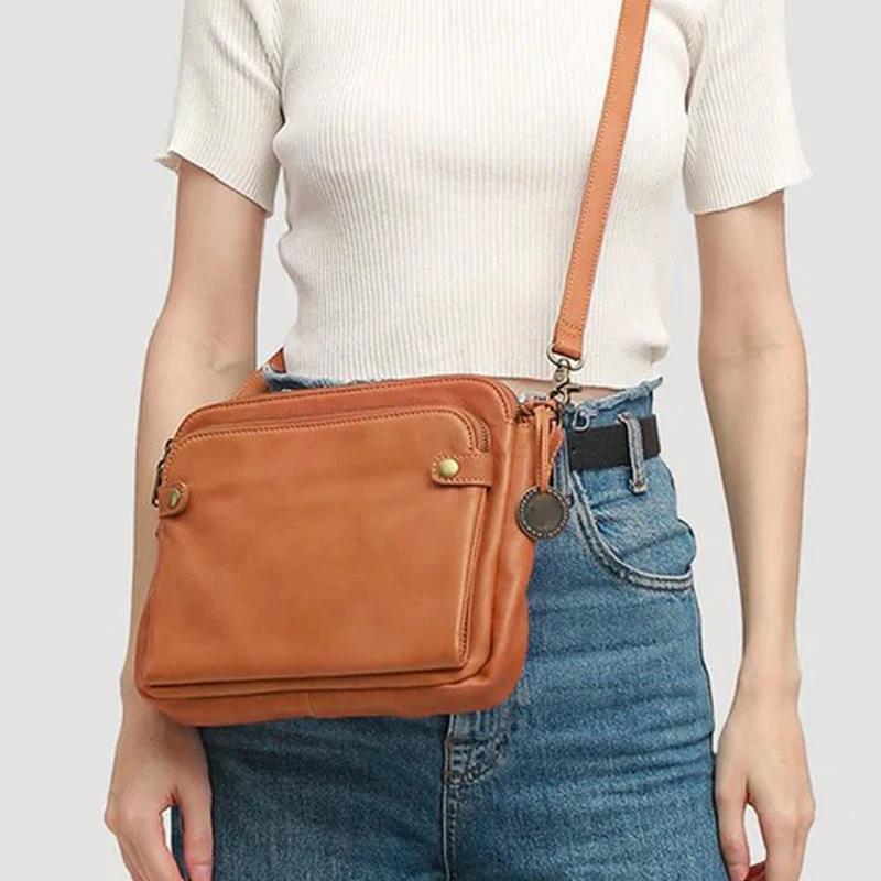 Three-Layer-Leather-Crossbody-Shoulder- & Clutch-Bag by BowLift