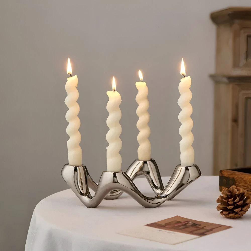 Cosmic Ripple Candle Holder by Casa & Beyond