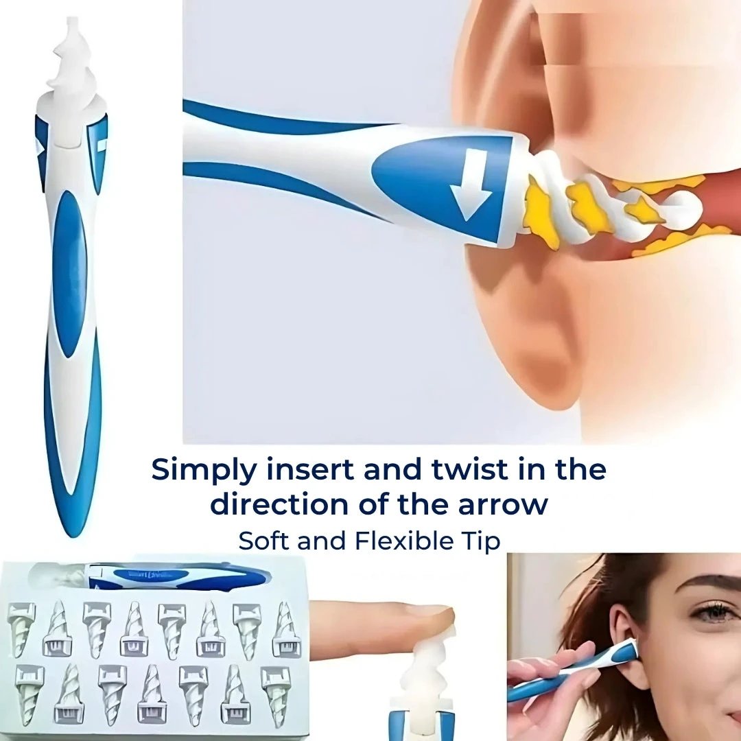 ClearEar | Silicone Earwax Remover – Safe – Non-Invasive – Flexible For Ear Hygiene – Hearing Comfort – Clarity & Itch Relief Bowlift by Bowlift