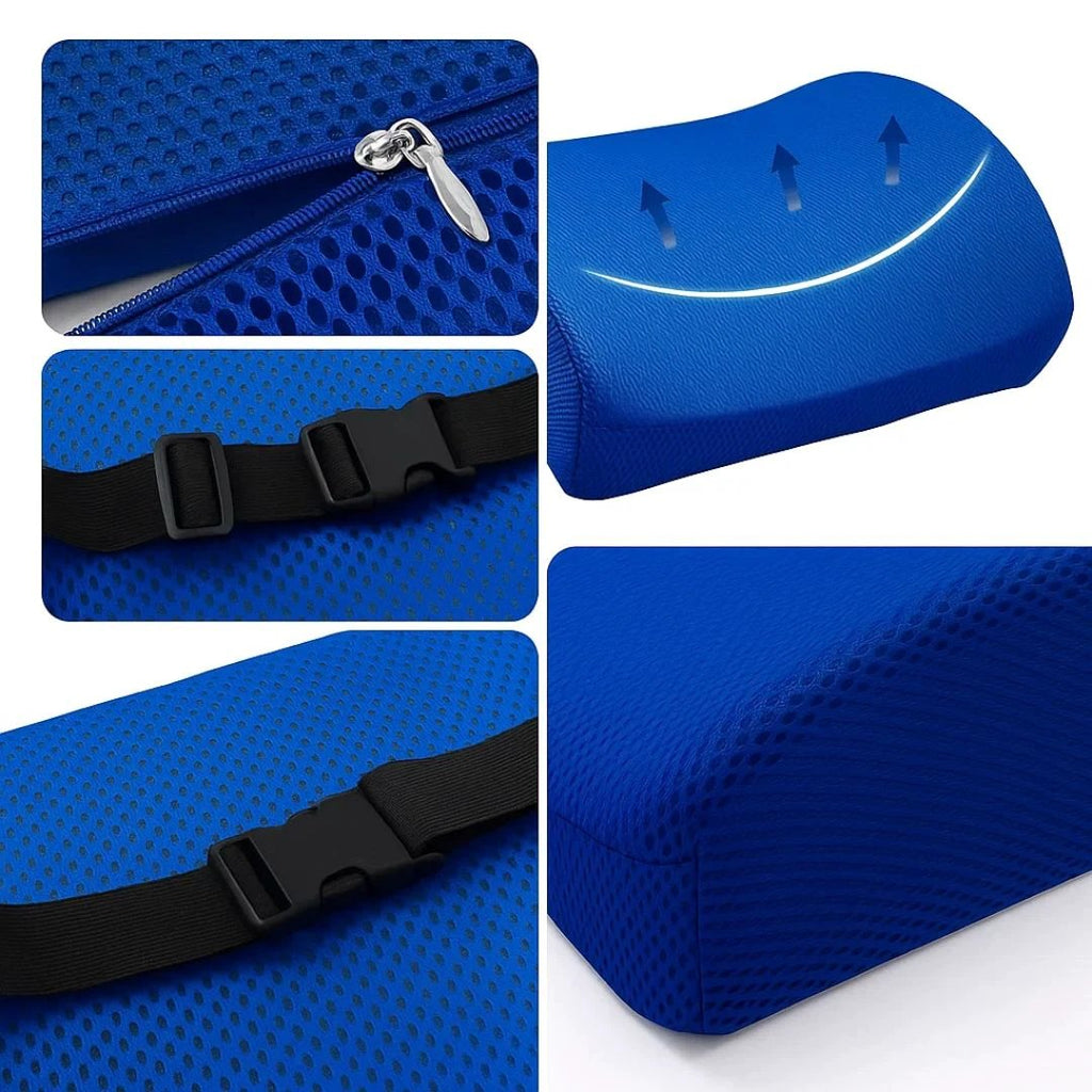 DriveEase | Car Lumbar Support Cushion – Memory Foam Relief – Breathable Mesh – Ideal for Commute & Long Drives Bowlift by Bowlift