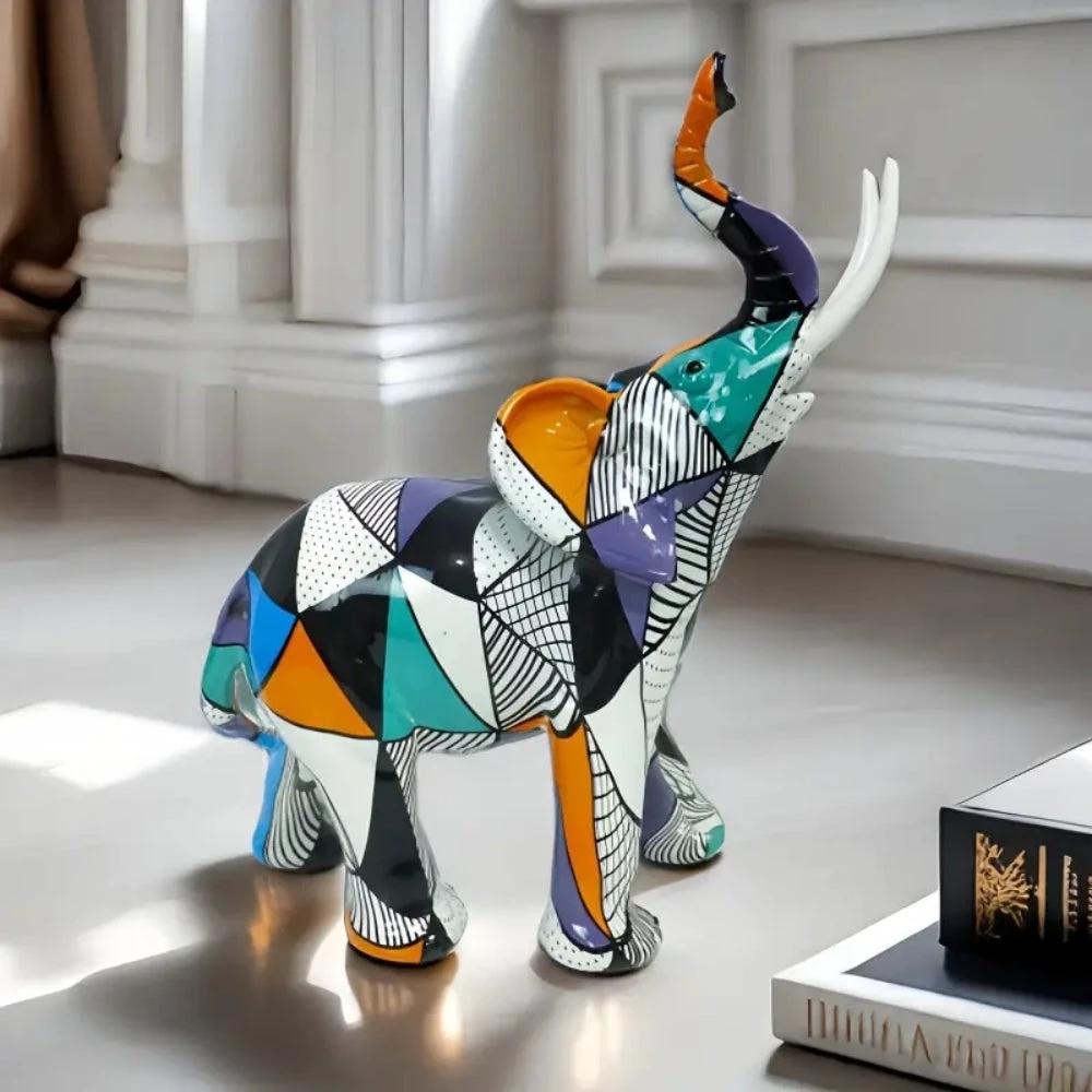 Luxury Abstract Elephant Figurine by Casa & Beyond
