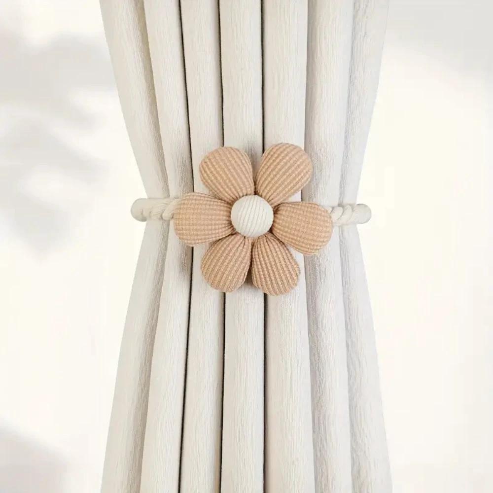 Delicate Flower Magnetic Curtain Tie Back | 2Pcs Set by Casa & Beyond