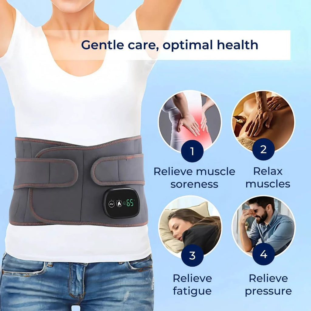 ThermaRelief Heated Belt for Back Pain | Red Light Therapy - Adjustable Belt - Relieves Back Pain - Relieves Muscle Tension - Improves Circulation Bowlift by Bowlift
