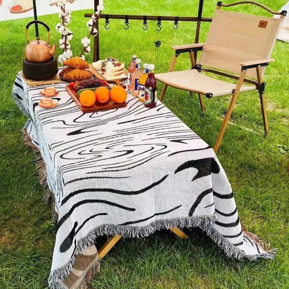 Marble Woven Throw Blanket by Casa & Beyond